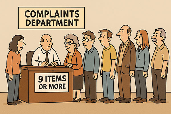 Grumpy, Sober and Taking Notes: Ten Modern Annoyances